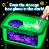 Original Stationery Glow in The Dark Slime Kit for Boys 10-12 Years Old to Make Neon Crunchy Slime & Floam Jelly Cube, 39-Piece Glitter Add-in Gift Set for Girls Ages 10-12 view 3