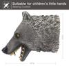 Yolococa Wolf Hand Puppet Realistic Latex Soft Animal Toy Storytelling Role Play Party Supplies for Kids view 2
