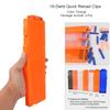 OIMIO Soft Bullet Clips 18-Darts Quick Reload Clips Magazine Clips for Nerf Toy Dart Gun 4pcs (Orange) view 4
