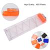 OIMIO Soft Bullet Clips 18-Darts Quick Reload Clips Magazine Clips for Nerf Toy Dart Gun 4pcs (Transparent White) view 3