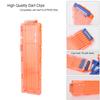 OIMIO Soft Bullet Clips 18-Darts Quick Reload Clips Magazine Clips for Nerf Toy Dart Gun 4pcs (White and Orange) view 2