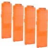 OIMIO Soft Bullet Clips 18-Darts Quick Reload Clips Magazine Clips for Nerf Toy Dart Gun 4pcs (Transparent Orange) view 1