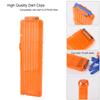 OIMIO Soft Bullet Clips 18-Darts Quick Reload Clips Magazine Clips for Nerf Toy Dart Gun 4pcs (Transparent Orange) view 2