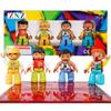 ZNZ Magnetic People Figures for Kids 4 Pieces Toys Compatible with Magnetic Tiles Magnet Blocks for Boys and Girls Gifts view 1