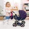 Bayer: 4-in-1 Toy Baby Doll Pram Stroller Cosy Set - Dolls Up to 18" (Blue/Purple) | Pretend | Dress up view 2