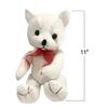 ArtCreativity Plush Autograph Teddy Bear, 1 Piece, Graduation Autograph Stuffed Animal, 11 Inch Stuffed Toy with White Smooth Fabric, Cute Hospital Get Well Soon Gift, Unique Baby Shower Idea view 3