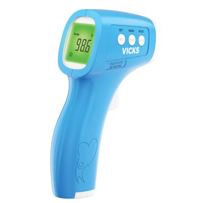Vicks Non-Contact Infrared Thermometer for Forehead, Food and Bath Fast, Reliable, and Clinically Proven Accuracy for Adults, Babies, Toddlers and Kids