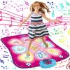 SUNLIN Dance Mat for Girls Ages 3-8, Interactive Dancing Game Pad, Pink view 1