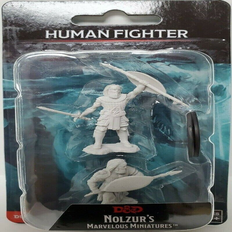 D&D Nolzur's Marvelous Unpainted Miniatures: Human Fighter Male (2)
