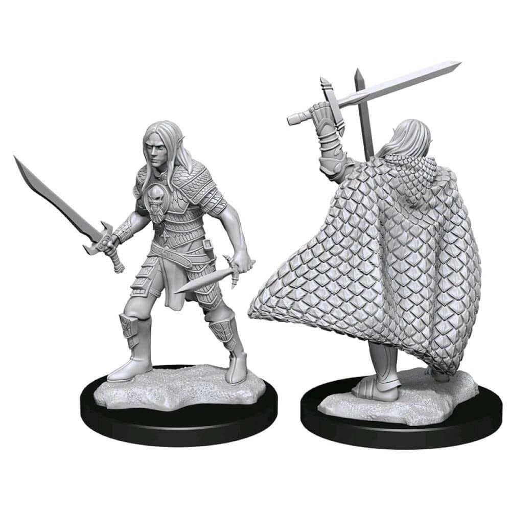 Pathfinder: Deep Cuts Unpainted Miniatures - Elf Male Fighter
