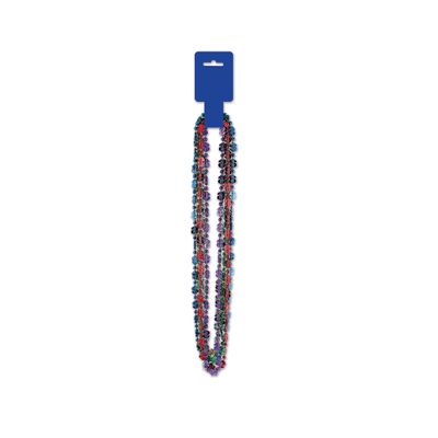 Party Central Club Pack of 72 Multi-Color Dollar Sign Beaded Necklaces 33"