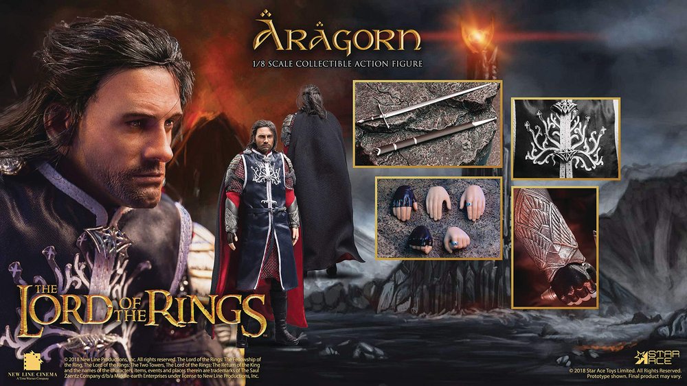 Star Ace Toys The Lord of The Rings: Aragorn 2.0 1:8 Scale Collectible Action Figure