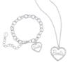 Barbie Crystal Heart Necklace & Bracelet Set view 1