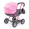 Bayer: Pram Cosy, Fairy Poka Dot Grey Pink - Includes Blanket+Pillow+Handbag, for Dolls Up to 18", Ages 3+ view 2