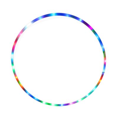 N-brand Children's Adult Hula Hop Multi-Color Home Indoor Family LED Fitness Hoop Lightweight Removable Sport
