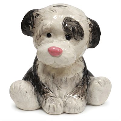 Blue Sky Ceramics Dog Bank, Multi