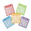 Fun Express Bulk Bingo Cards - 100 Pack, Bright Colored view 1