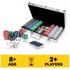 Spin Master Games, Cardinal Classics, 300-Piece Poker Set with Aluminum Carrying Case & Professional Weight Chips & Poker Dice, for Ages 8+ view 2