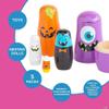 Fun Express Halloween Nesting Dolls - Russian Matryoshka Style Wooden Stacking Dolls Set of 5 | Kids Halloween Decor & Educational Nesting Toys for Toddlers 1-3 | Small Dolls for Girls & Boys Gift view 2