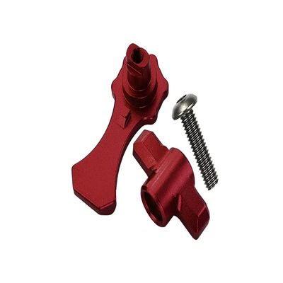 Aluminum Body Shell Lock for 1:10 Traxxas HOSS 4X4 VXL/E-Revo 2.0 VXL/Rustler 4X4 VXL/MAXX - 3Pc Set Red