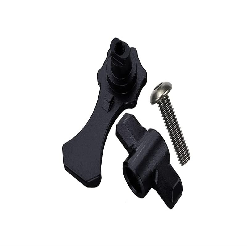 Aluminum Body Shell Lock For 1:10 Traxxas HOSS 4X4 VXL/E-Revo 2.0 VXL/Rustler 4X4 VXL/MAXX - 3Pc Set Black