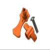 Aluminum Body Shell Lock For 1:10 Traxxas HOSS 4X4 VXL/E-Revo 2.0 VXL/Rustler 4X4 VXL/MAXX - 3Pc Set Orange view 1