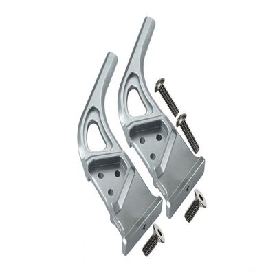 GPM 1/7 Infraction/Infraction V2 / Limitless Upgrade Parts Aluminum Rear Wing Mount - 2Pc Set Silver