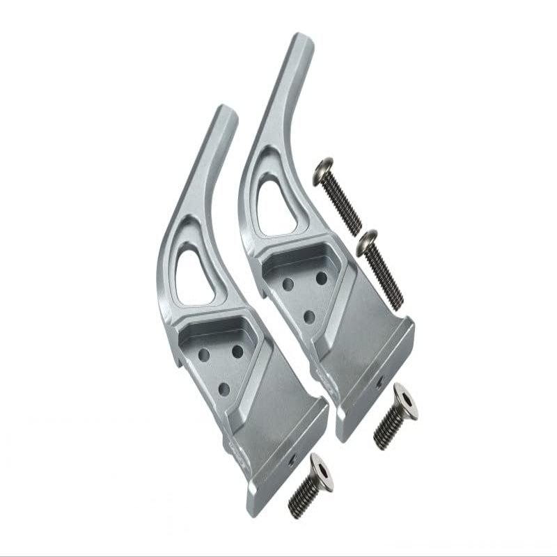 GPM 1/7 Infraction/Infraction V2 / Limitless Upgrade Parts Aluminum Rear Wing Mount - 2Pc Set Silver