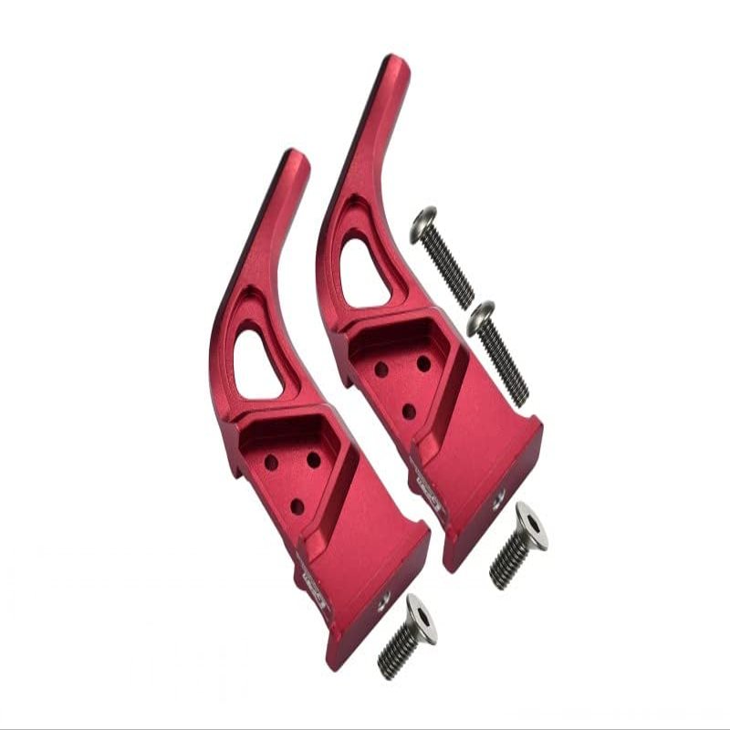 1/7 INFRACTION/INFRACTION V2 / LIMITLESS Upgrade Parts Aluminum Rear Wing Mount - 2Pc Set Red