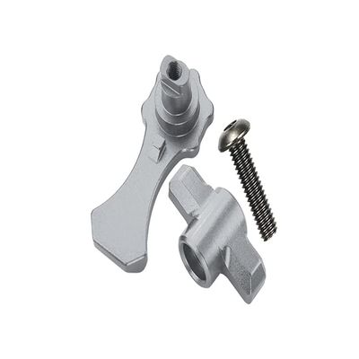 Aluminum Body Shell Lock for 1:10 Traxxas HOSS 4X4 VXL/E-Revo 2.0 VXL/Rustler 4X4 VXL/MAXX - 3Pc Set Silver