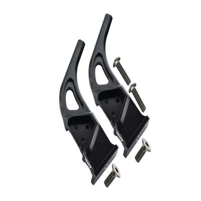 GPM 1/7 Infraction/Infraction V2 / Limitless Upgrade Parts Aluminum Rear Wing Mount - 2Pc Set Black