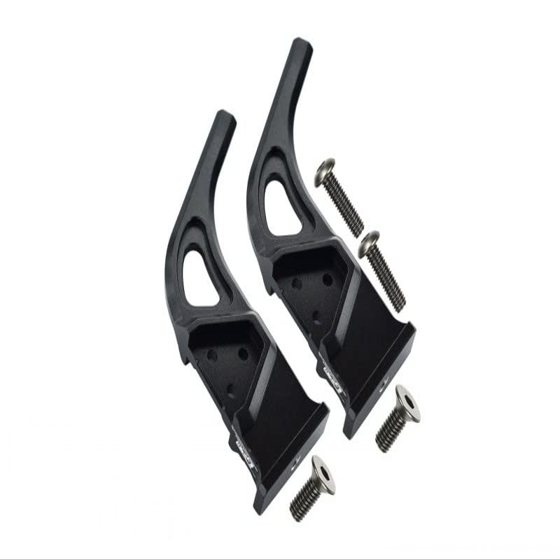 GPM 1/7 Infraction/Infraction V2 / Limitless Upgrade Parts Aluminum Rear Wing Mount - 2Pc Set Black