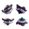 DYT Battling Toys - Bey Battle Burst B-128 CHO-Z Bloody Longinus Starter + Black LR Launcher (Left & Right Turning) & Grip with Weight Damper view 2