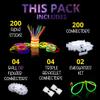 410 Pcs Glow Sticks Bulk, Glow in The Dark Party Supplies, 12 Hours Glow Party Pack 8 inch, Mardi Gras, Party Favors view 2