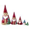 BuyRussianGifts Russian Santa Nesting Dolls Snowman Christmas Tree view 2