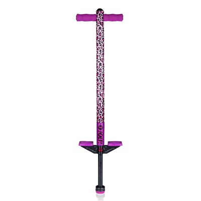 Flybar Foam Jolt Pogo Stick for Kids Ages 6+, 40 to 80 Pounds, Perfect for Beginners (Leopard)