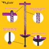 Flybar Foam Jolt Pogo Stick for Kids Ages 6+, 40 to 80 Pounds, Perfect for Beginners (Leopard) view 4