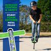 Flybar Pogo Stick for Kids, 40 to 80 Pounds, Perfect for Beginners, Easy Grip Foam Handles, Anti-Slip Foot Pegs, Outdoor Toys for Boys, Jumper Toys for Girls, Outside Toys for Kids (Jolt, Tie Dye) view 3