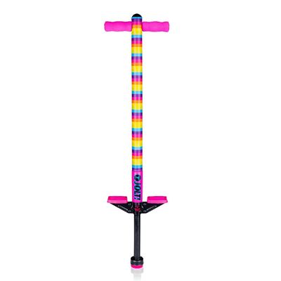 Flybar Foam Jolt Pogo Stick for Kids Ages 6+, 40 to 80 Pounds, Perfect for Beginners (Rainbow)