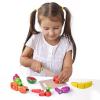 FUN LITTLE TOYS 35PCS Wooden Play Food for Kids Kitchen, Pretend Cutting Food Toys with Wooden Tray, Dishes and Knife for Kids, Pretend Play Food for Christmas Birthday Gifts view 3
