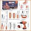 Elitoky Kids Tool Set - 35 PCS Toddler Tool Set with Tool Box & Electronic Toy Drill, Pretend Play Kids Construction Toy, Toddler Boy Toys, Toy Tools for Kids Ages 3,4,5,6,7,8 Years Old view 2