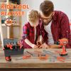 Elitoky Kids Tool Set - 35 PCS Toddler Tool Set with Tool Box & Electronic Toy Drill, Pretend Play Kids Construction Toy, Toddler Boy Toys, Toy Tools for Kids Ages 3,4,5,6,7,8 Years Old view 4