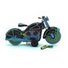 Charmgle Retro Wind-Up Adult Collection Toy, Motorcycle Toy Photography Props, Spring Tin Toys Decoration Black view 2