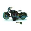 Charmgle Retro Wind-Up Adult Collection Toy, Motorcycle Toy Photography Props, Spring Tin Toys Decoration Black view 3