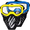 2 Pack Tactical Toy Mask Compatible with Toy Gun Party, for Apollo, Zeus, Khaos, Atlas, Artemis Blasters Rival Toy Mask (Yellow&Blue) view 1