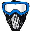 2 Pack Tactical Toy Mask Compatible with Toy Gun Party, for Apollo, Zeus, Khaos, Atlas, Artemis Blasters Rival Toy Mask (Yellow&Blue) view 2