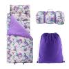 Hi Sprout Nap Mat with Removable Pillow and Soft Blanket, Lightweight Sleeping Bag, Travel Slumber (Blooming Flowers) view 1