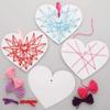 Baker Ross AX745 Heart Weaving Decorations - Pack of 8, Introductory Sewing for Beginners and for Kids Arts and Crafts Projects view 1