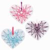 Baker Ross AX745 Heart Weaving Decorations - Pack of 8, Introductory Sewing for Beginners and for Kids Arts and Crafts Projects view 3
