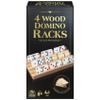 Spin Master Games, Wooden Domino Racks, Set of 4 Trays for Mexican Train Dominoes, Dominoes Games, Classic Game, Kids Game, Adults & Kids Ages 8+ view 1